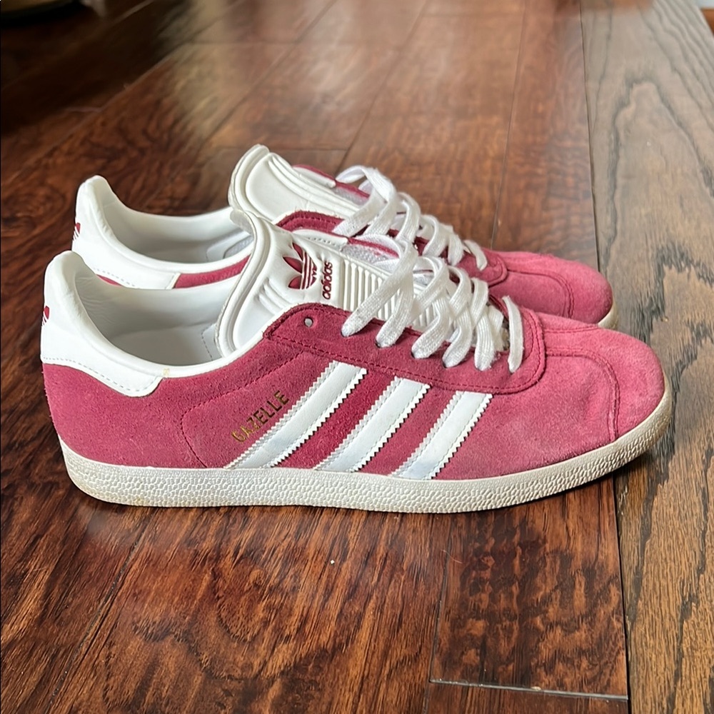 Adidas Maroon Suede Gazelle Sneakers